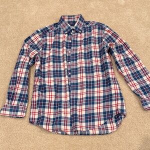 Vineyard Vines Men's Red, White & Navy Plaid Button-Down Shirt